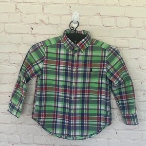 Ralph Lauren toddler plaid shirt size 4/4T